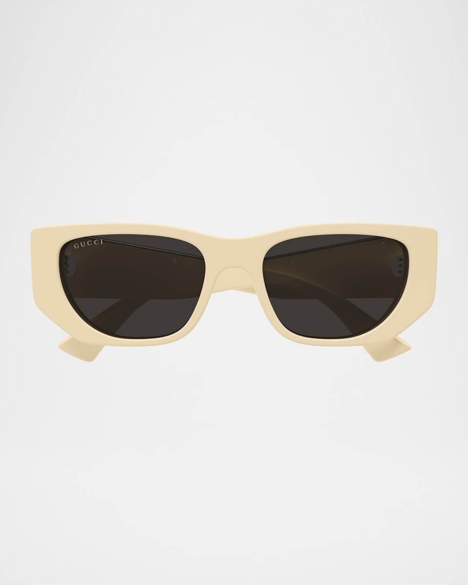 Subtle Web 53mm Geometric Acetate Sunglasses